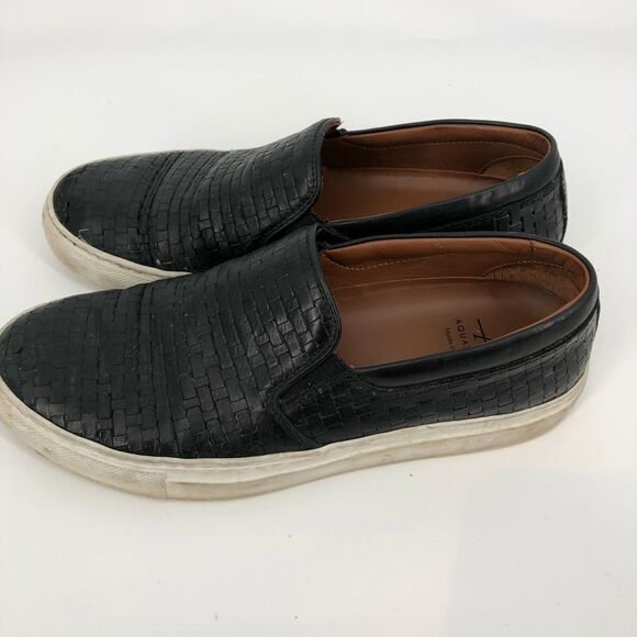 AQUATALIA Ashlynn Woven Leather Slip-On Sneakers‎ - Picture 2 of 9